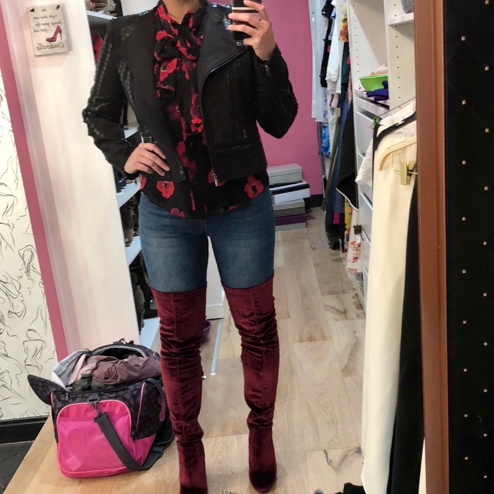 Kate Spade Live Colorfully red floral blouse